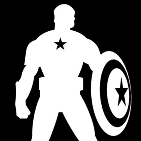 Captain America Silhouette at GetDrawings | Free download