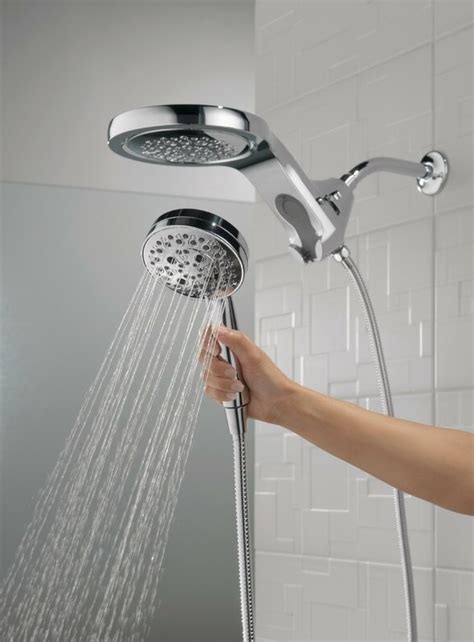 Rain Shower Head And Handheld Combo - Standard Pedestal Sink