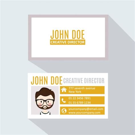 Funny business card Vector | Free Download