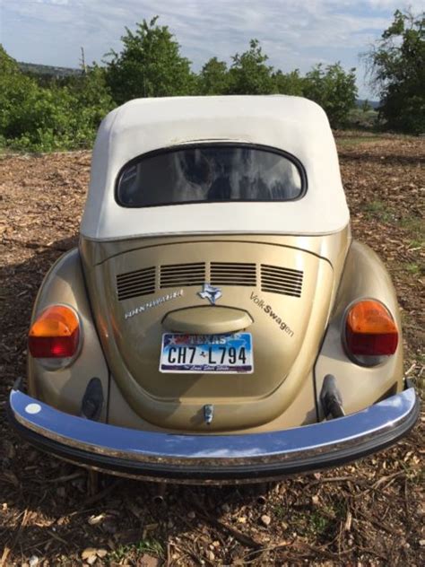 Volkswagen Beetle - Classic Convertible 1974 Gold For Sale. 1542445008 74 VW SUNBUG CONVERTIBLE