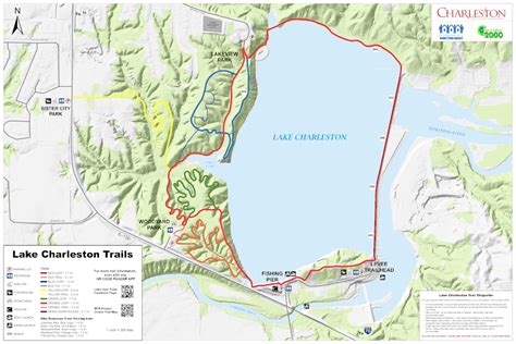 Lake Charleston Trail Maps