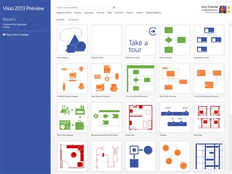 The new Visio start experience | Microsoft 365 Blog