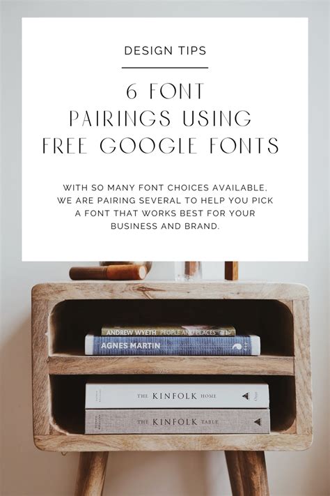 6 free google font pairings for your website - Ace & Whim