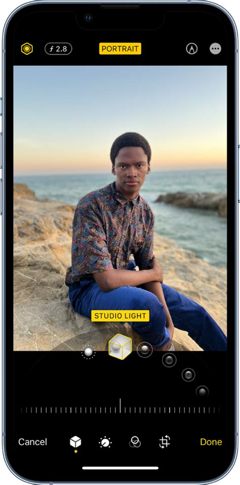 Edit Portrait mode photos on iPhone - Apple Support