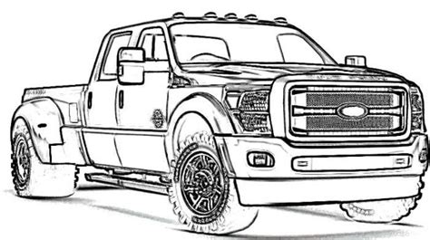 Ford Truck Coloring Pages | Truck coloring pages, Cars coloring pages, Coloring pages