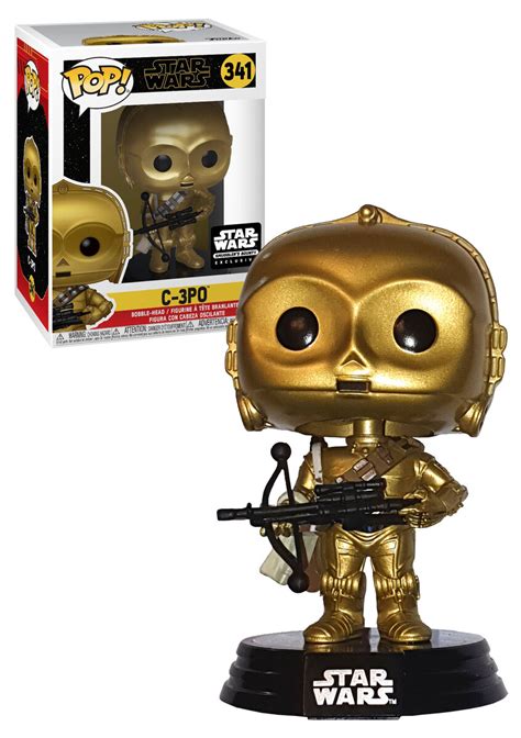 Funko POP! Star Wars #341 C-3P0 (With Crossbow) - Smugglers Bounty Exclusive - New, Mint Condition