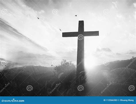 Karfreitags-Konzept: Illustration Von Jesus Christ-Kreuzigung an ...