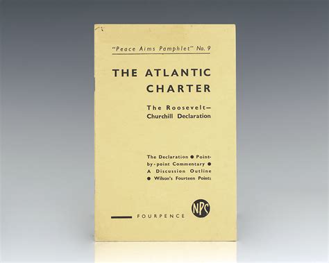 The Atlantic Charter: The Roosevelt-Churchill Declaration. - Raptis Rare Books | Fine Rare and ...