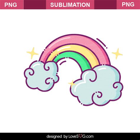 Rainbow Sublimation - Lovesvg.com