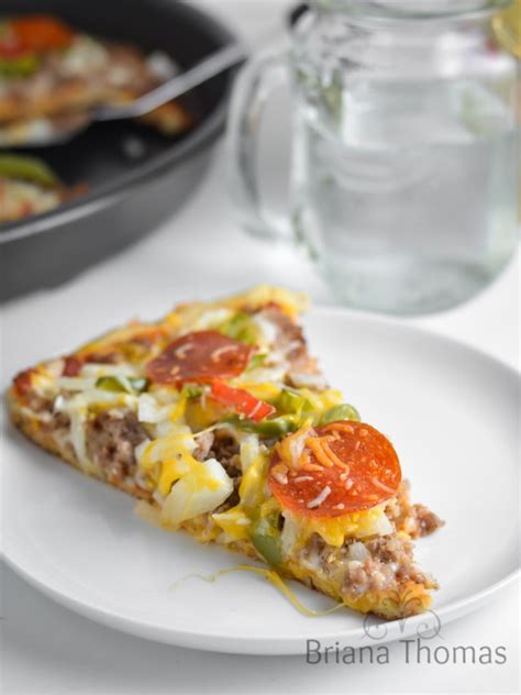 Low Carb Pizza Crust - Briana Thomas