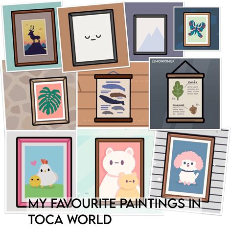 Paintings In Toca Boca Life World | Идеи для игры, Обои, Картины