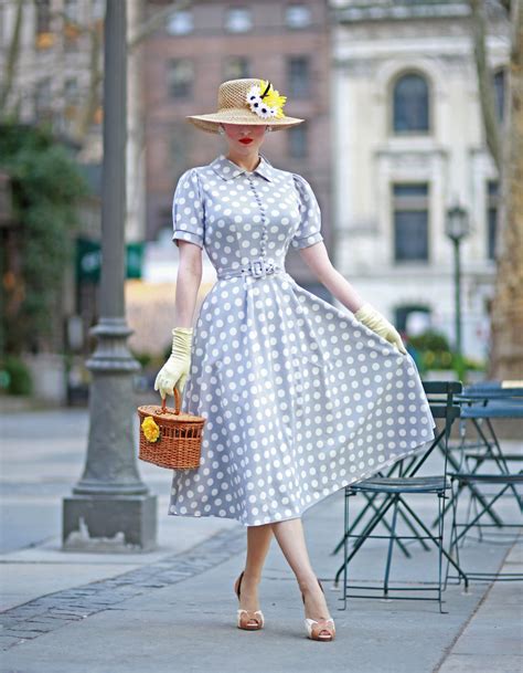 polkadot pencil or swing vintage dress inspired retro 50s custom made ...