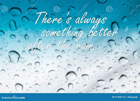 Rain Quotes on Abstract Blurred Rain Drop Stock Photo - Image of season ...