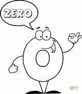 Number 0 Says ZERO Coloring Page  Free Printable Coloring Pages sketch template