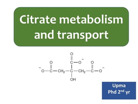 Citrate metabolism | PPT