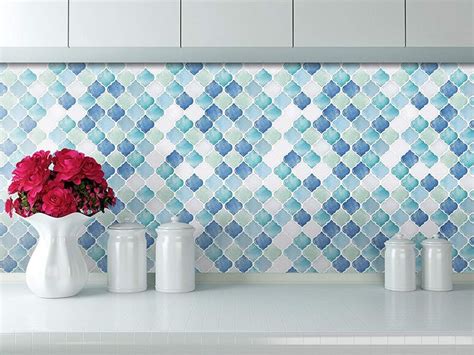 Peel and Stick Tile Backsplash Stick-on Self-Adhesive Sticky tile Wall Tiles for Kitchen and ...