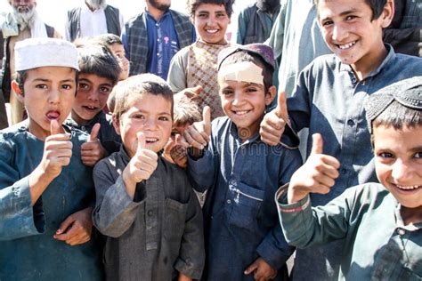 Afghanistan Refugee Camp Children in the North West in the Middle ...