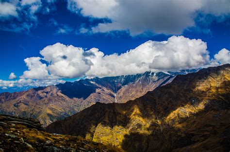 Free photo: Mountains Under White Clouds - Cloud, Mountain peak, Shadow - Free Download - Jooinn