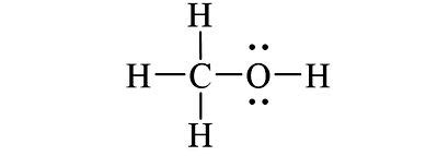 Công thức Lewis của CH3OH (Methanol Lewis Structure)