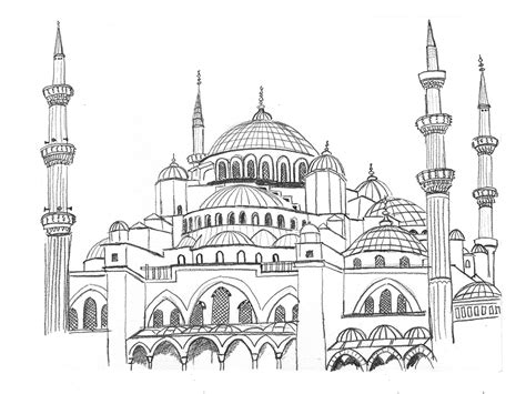 Mosque Drawing at GetDrawings | Free download