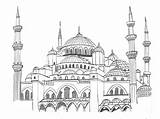 How To Draw A Mosque Step By Easy sketch template