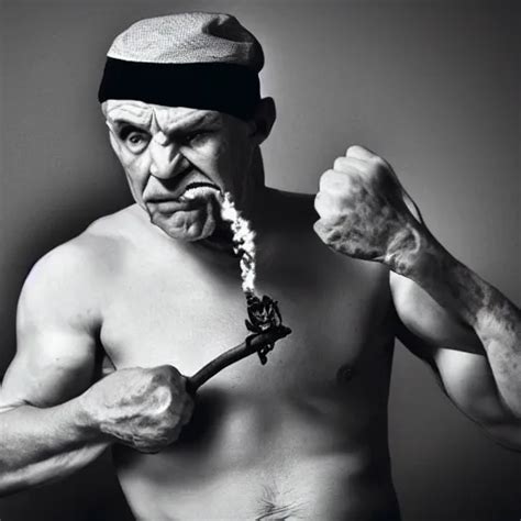 Photo of Popeye smoking his pipe, 4k, ultrarealistic | Stable Diffusion | OpenArt