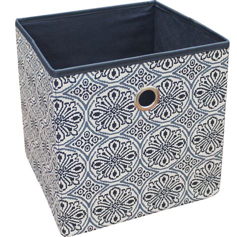 Mainstays Collapsible Fabric Cube Storage Bin (10.5" x 10.5") - Walmart.com