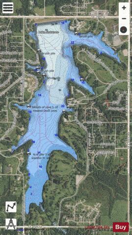 Lake Shawnee Fishing Map | Nautical Charts App