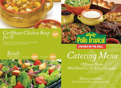 Catering Menu - Pollo Tropical