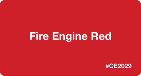 Fire Engine Red HEX Code #ce2029