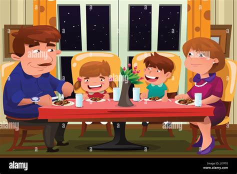 Top 120+ Family eating together cartoon - Tariquerahman.net