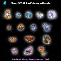 15 x Shiny 6IV Alola Alolan Pokemon with Master Balls Bundle for ... | ID 203255399 | PlayerAuctions