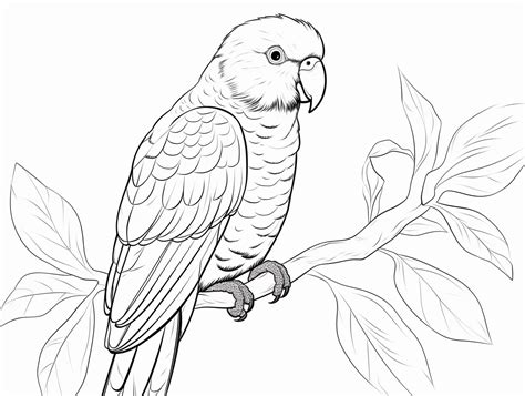 Printable Lorikeet To Color - Coloring Page