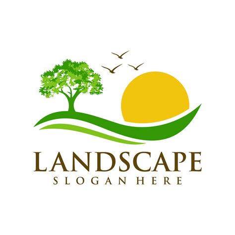 Landscape Logo Design Vector Template 20448565 Vector Art at Vecteezy