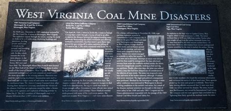 West Virginia Coal Mine Disasters Historical Marker