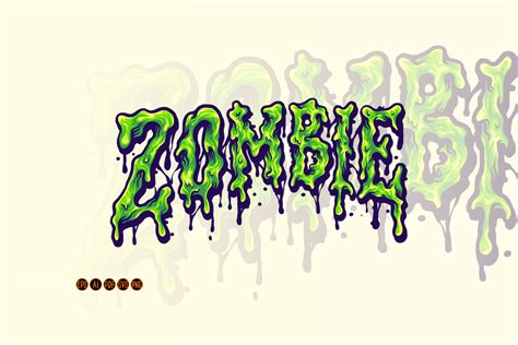 Zombie Horror Typeface Melt Illustration Graphic by artgrarisstudio ...