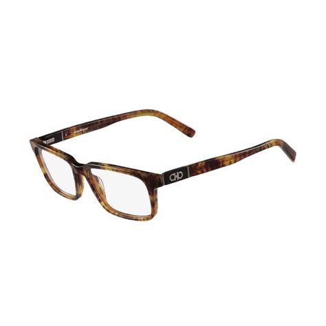 Salvatore Ferragamo // Rectangle Eyeglasses // Marble Brown - Designer Optical Frames - Touch of ...