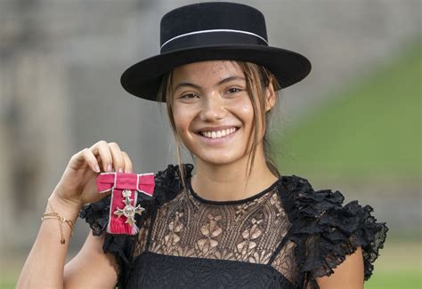 Emma Raducanu Receives MBE in Dior Dress | POPSUGAR Fashion UK