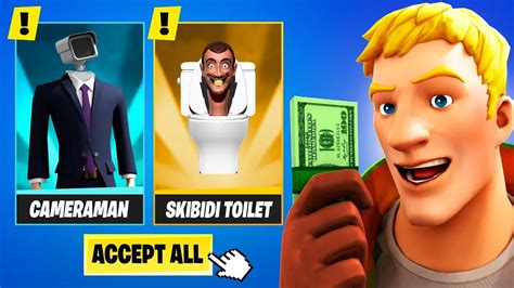 Surprising Him With SKIBIDI TOILET Skins in Fortnite!