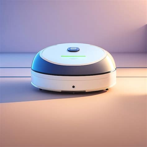 Premium AI Image | White robot vacuum cleaner on floor Modern smart ...