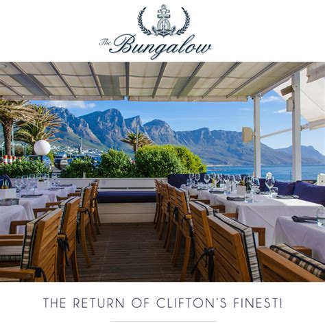 The Return Of Clifton's Finest! - The Bungalow – Cape Town Restaurants