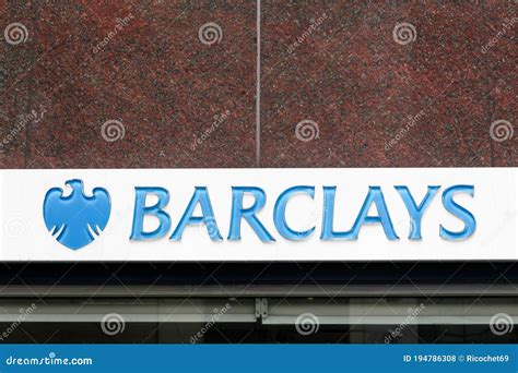 Barclays Bank Logo on a Wall Editorial Stock Photo - Image of british ...