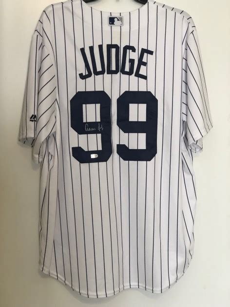 Aaron Judge Signed New York Yankees Jersey - CharityStars