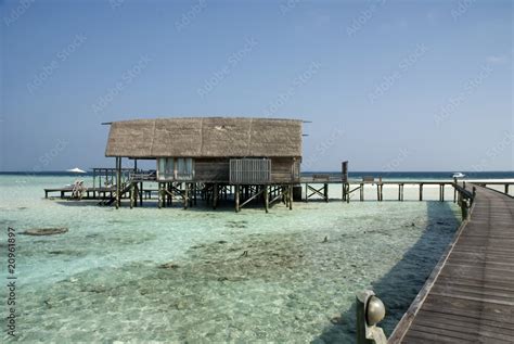 Overwater villa, Maldives Stock Photo | Adobe Stock