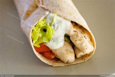 Chicken Tortilla Wraps Recipe | RecipeLand.com