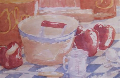 Apple Pie Painting by Theresa Arts | Fine Art America