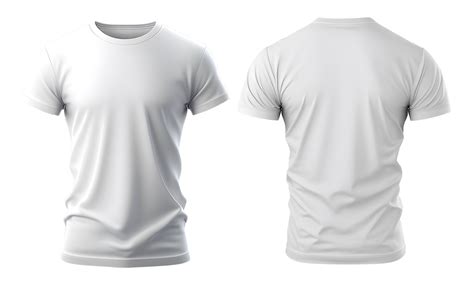 Blank White T Shirt Template Front And Back View 10227315 Vector Art | Porn Sex Picture