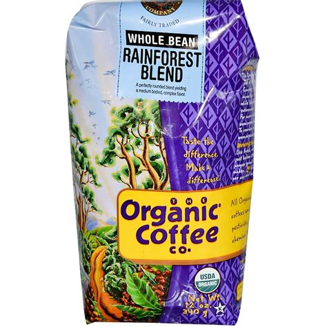 Organic Coffee Co., Rainforest Blend, Whole Bean Coffee, 12 oz (340 g) - iHerb