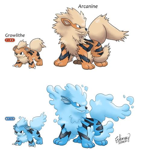 Growlithe and water evolution in 2023 | Pokemon fan art, Pokemon, Pokemon firered