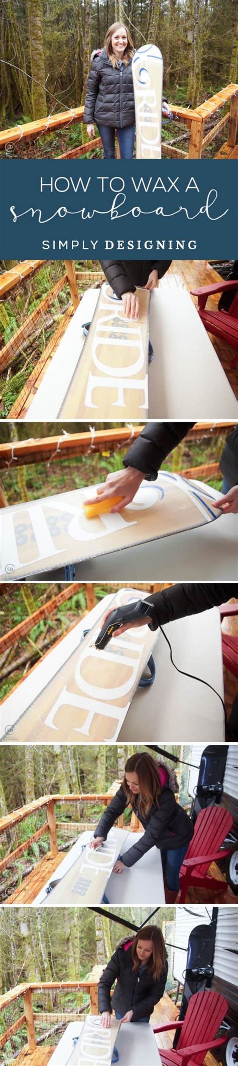 How to Wax a Snowboard | Simply Designing with Ashley